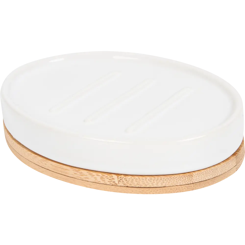 SWENSA Exo — керамическая мыльница с бамбуковым основанием 82366993 STLM-0968275