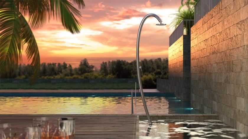 Inoxstyle Открытый душ из нержавеющей стали с душевой лейкой sun-id-1371103 - Вид №7