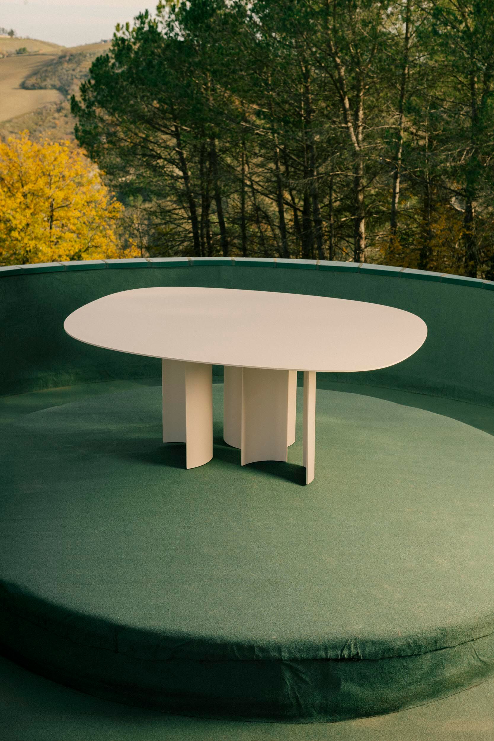 Металлический овальный стол Ripa INDIA SASSO ARCH-00022266 - Вид №4