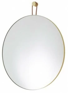 Ligne Roset Круглое зеркало из стали и стекла с настенной рамой  11250875