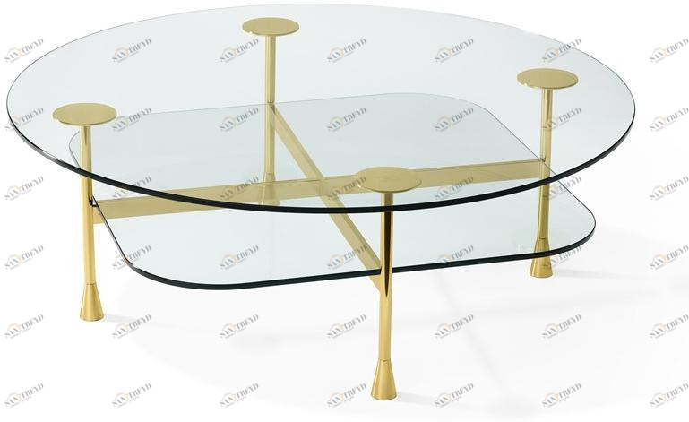 GHIDINI1961 Круглый журнальный столик из хрусталя  Rh102pb113 