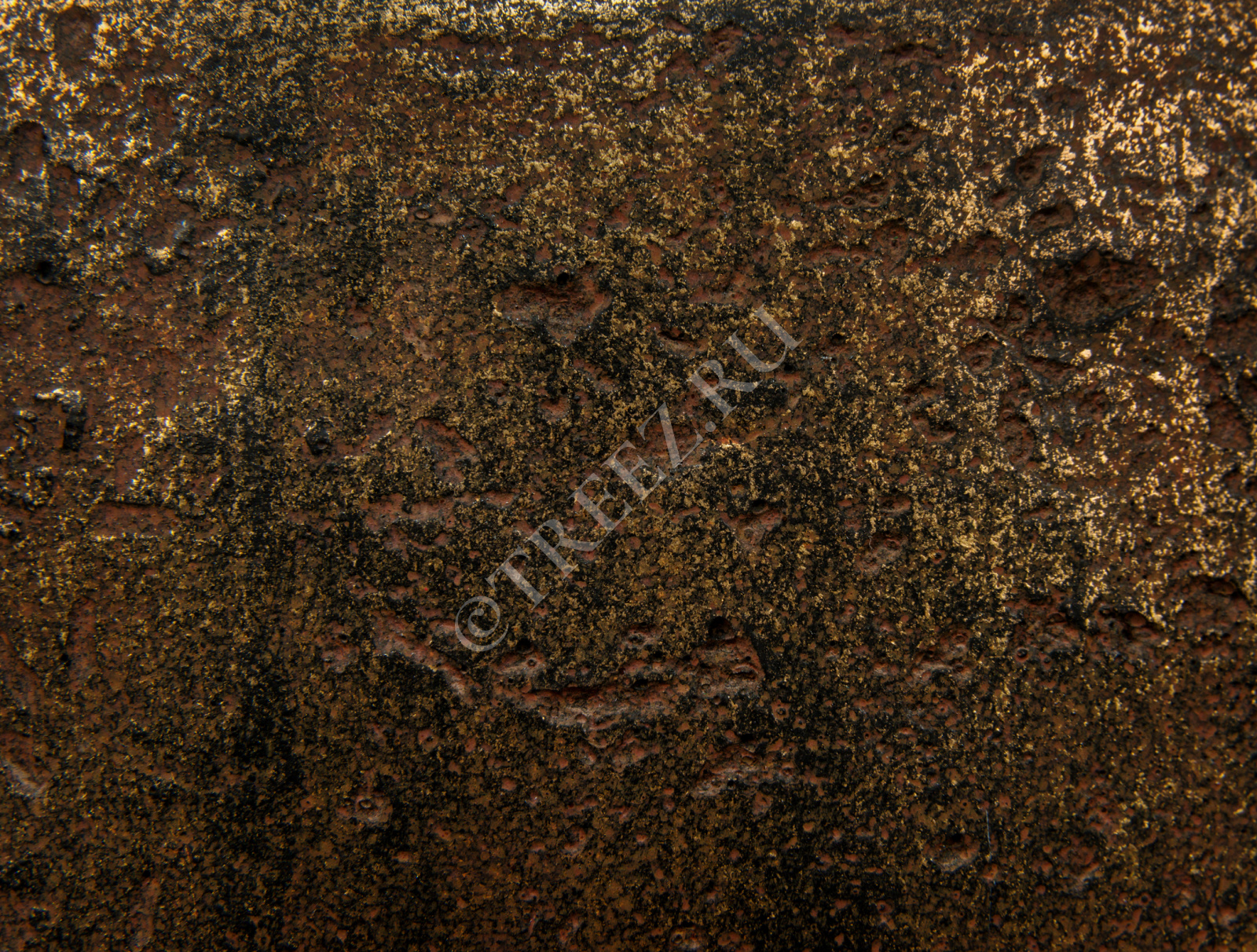 41.3317-04-014-RM-72 Кашпо  Effectory - серия Metal - Высокий округлый конус - Rough с золотой патиной Цветочная коллекция  - Вид №8