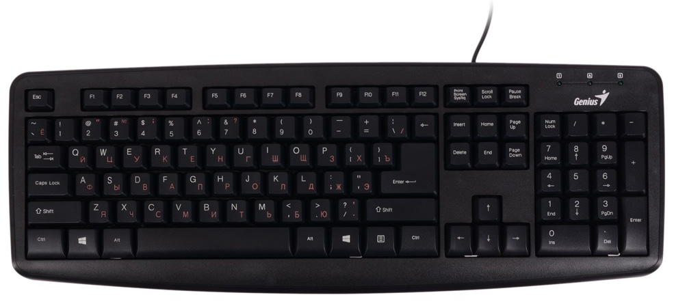 G-KB110X USB, 31300711104 Клавиатура kb110x, usb, black, colour box Genius Santreyd 