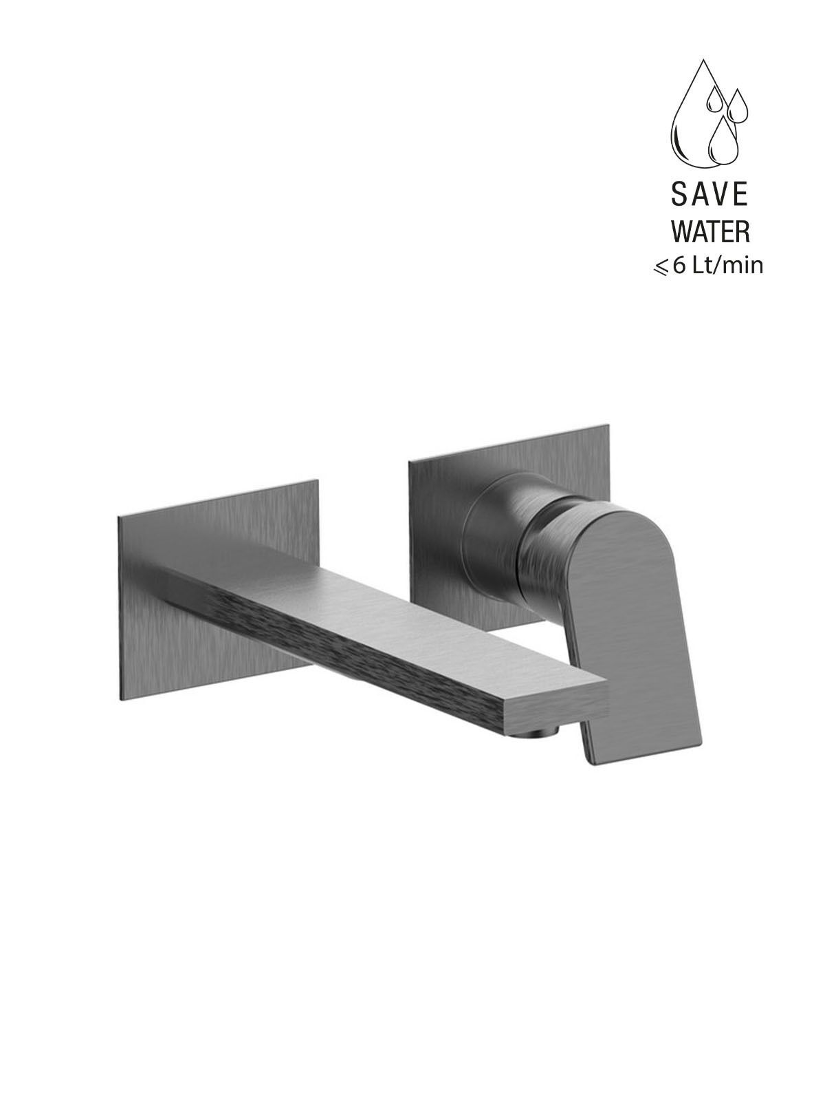 Настенный смеситель для раковины с ограничителем расхода без слива Rubinetterie Frattini Gintonic ARCH-00023555 - Вид №4