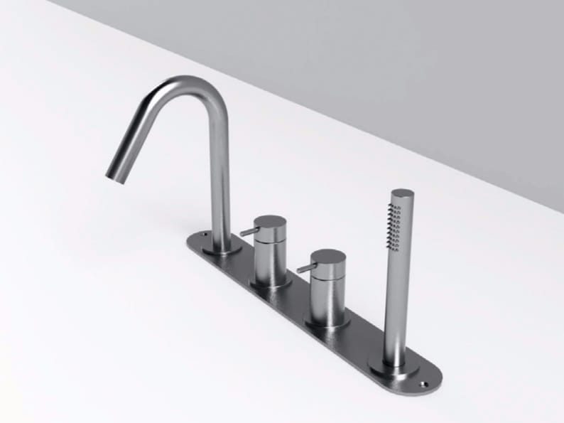 Набор ванны из нержавеющей стали с переключателем с пластиной Rexa MAE ARCH-00010799