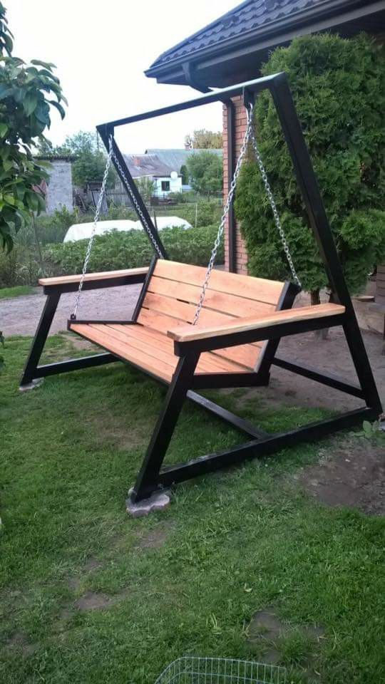 AKSU01.01.01-MK.MT АКСУ 1, качели парковые трехместные LAB.Space  - Вид №3