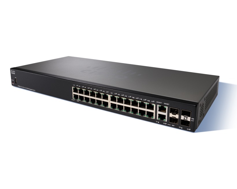 SF350-24-K9-EU sf350-24 24-port 10/100 managed switch Cisco Santreyd  - Вид №2