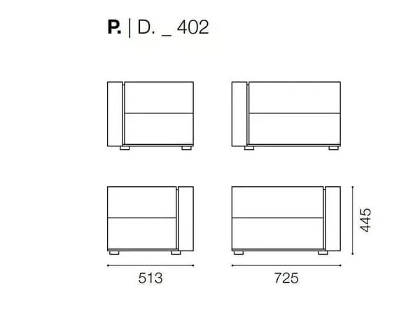 Деревянная тумбочка с ящиками Santalucia Mobili Доломит ARCH-00132126 - Вид №3