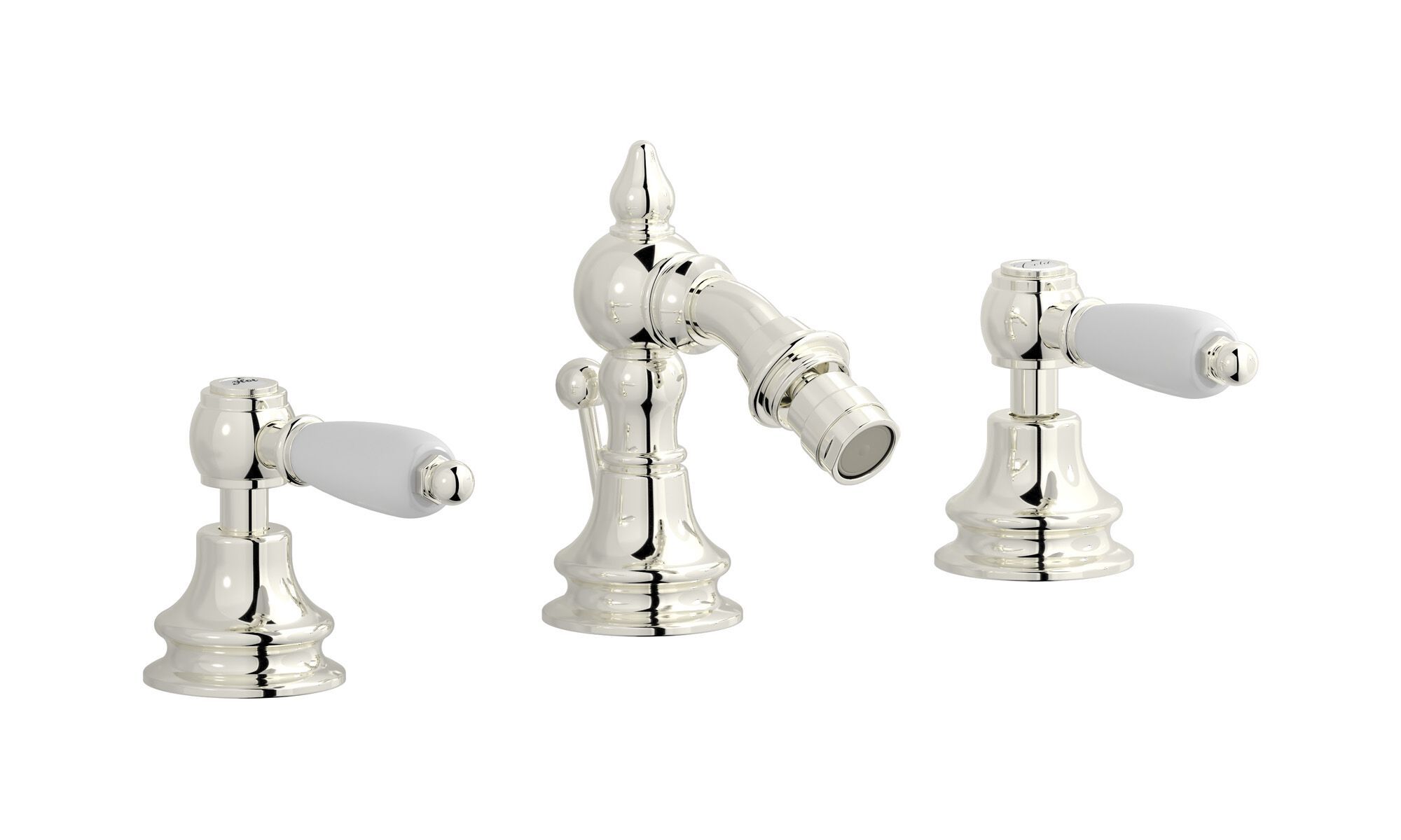 Смеситель для биде с 3 отверстиями для пола с автоматическим сливом IB Hermes + Hermes Elle ARCH-00036236 - Вид №5