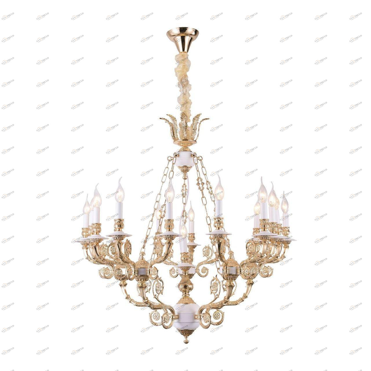 Подвесная люстра Arte Lamp A7024LM-16WG золото ARTE LAMP ДИЗАЙНЕРСКИЕ 188692 Золотой 