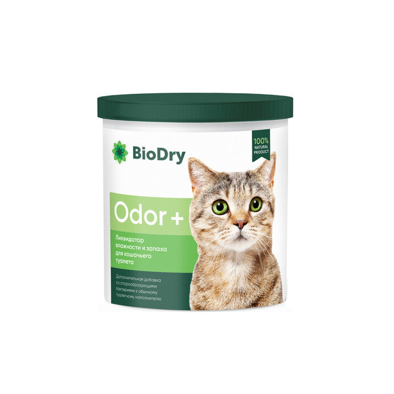 ПР0054068 Ликвидатор запаха и влажности (Биодрай) Odor+ для кошачьего туалета 500г BioDry 