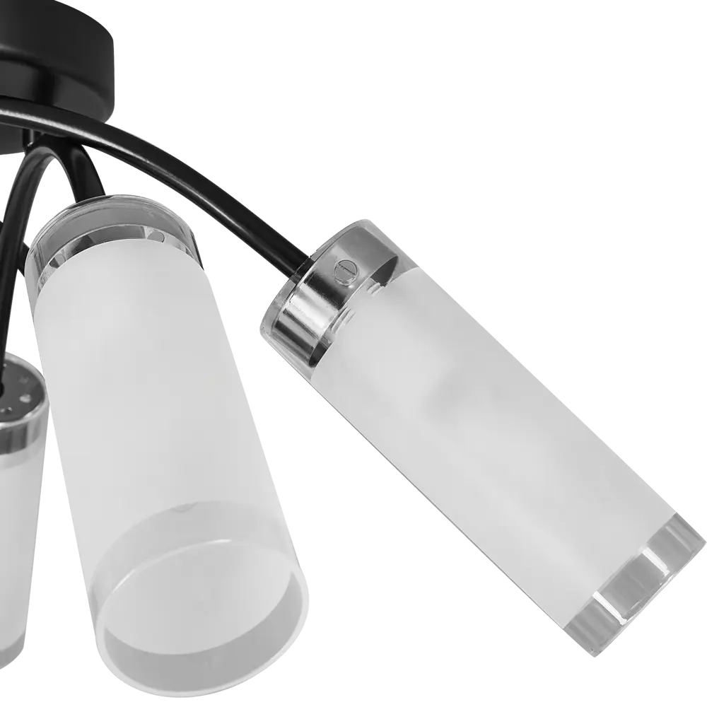 Потолочная люстра Люпин КС30098/6C, 6 ламп, 18 м², цвет белый/чёрный КЛЮЧНИК STLM-2009233 - Вид №5