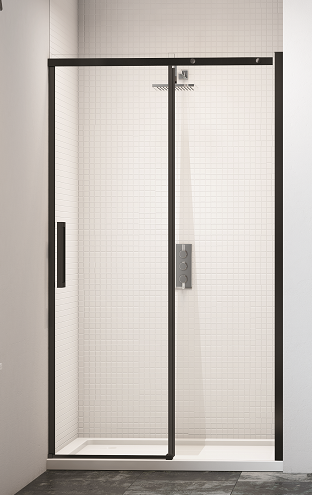 Дверь в нишу BLKBFSL1500H Merlyn Black Черный  - Вид №1