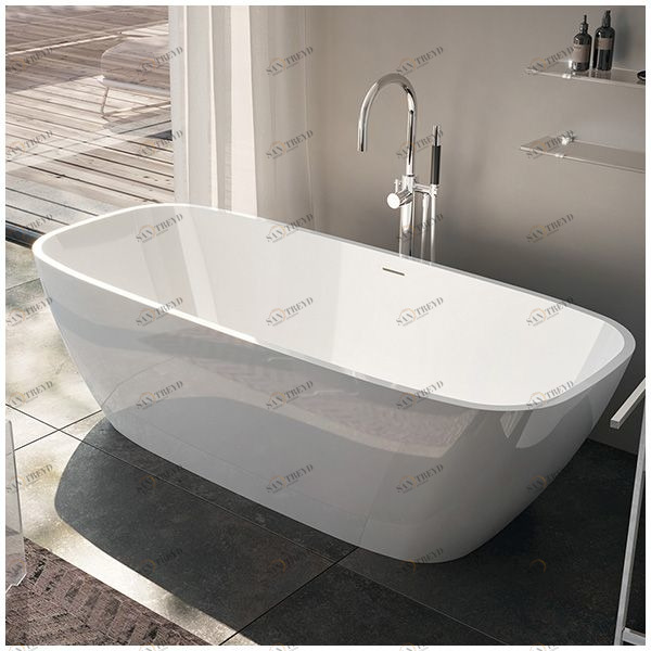 Ванна Gruppo treesse Viva V297BO белая матовая отдельностоящая прямоугольная BRIO