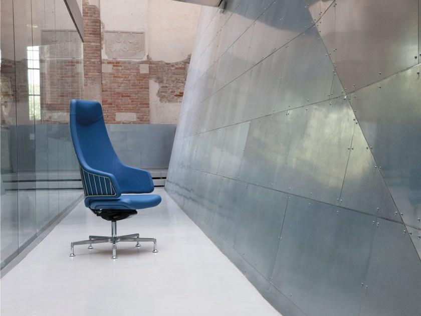 Luxy Регулируемое по высоте кресло руководителя с 5 спицами и колесами Italia sun-id-1397677 - Вид №6