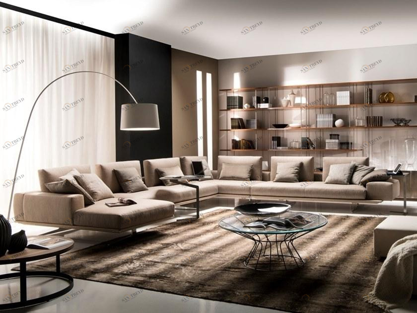 Former In Italia Модульный угловой диван из ткани Mastroianni sun-id-1361321