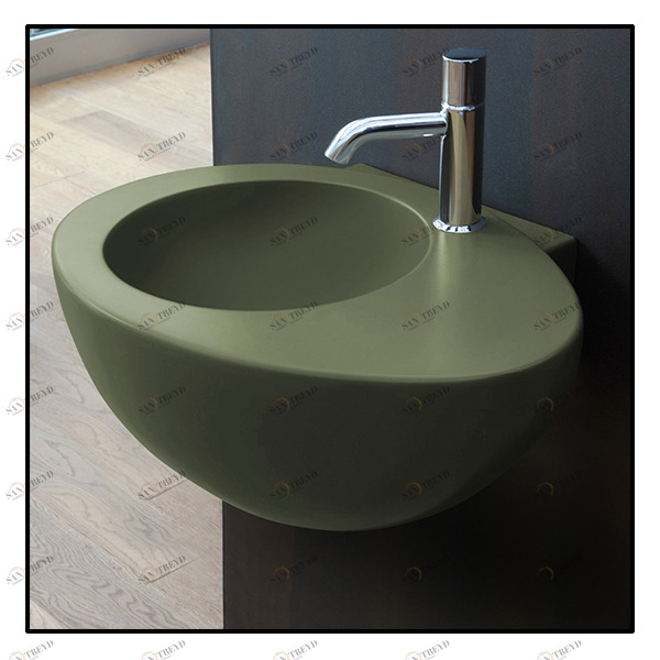 LGLS56AG Подвесная раковина настенная овальная Ceramica Cielo 