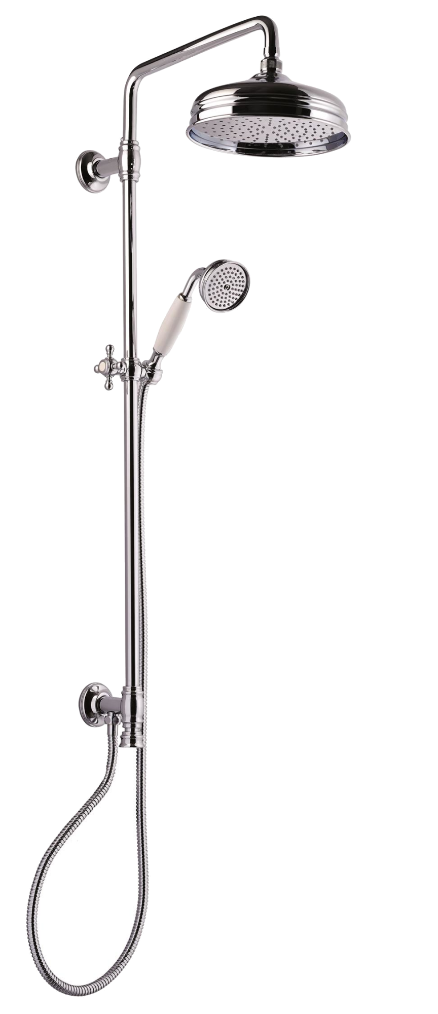 30027/IA-B-CR CARIMALI Колониальная розетка с высокой стенкой, Колониальная лейка душа 