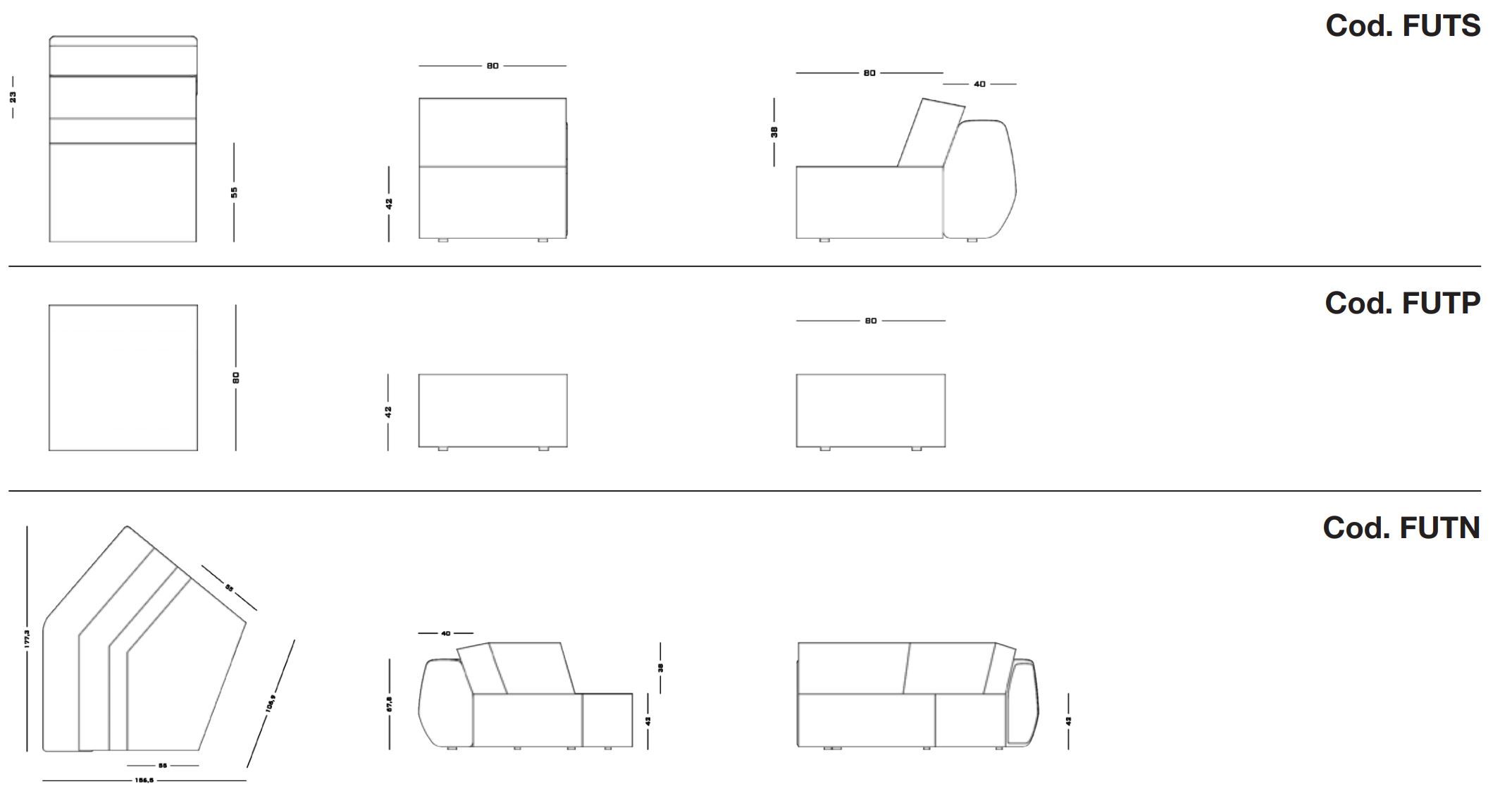 Ткань диван Secolo FUTURA ARCH-00107106 - Вид №7