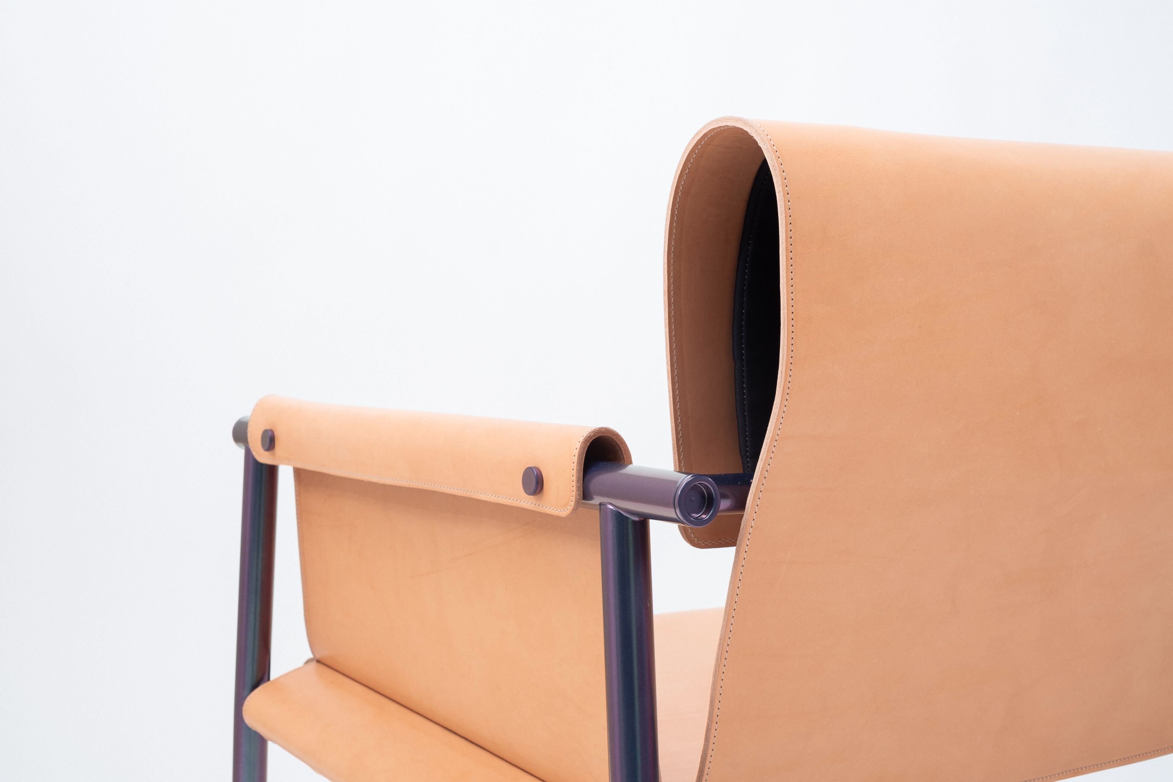 Кожаный стул с подлокотниками Patrick Jouin Edition OLO ARCH-00101695 - Вид №5