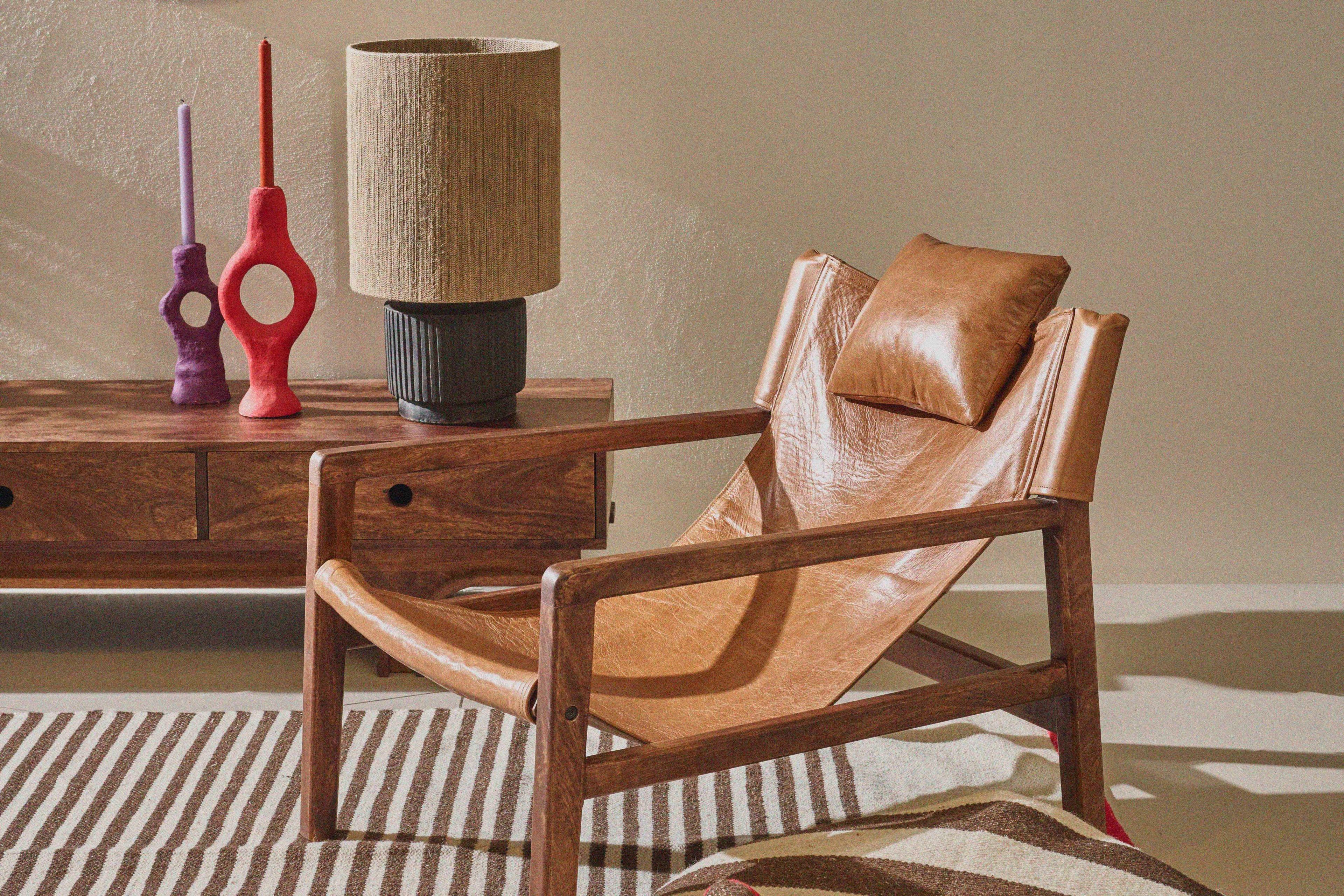 Кожаное кресло с подлокотниками и подголовником POMAX SIESTA ARCH-00033262 - Вид №3