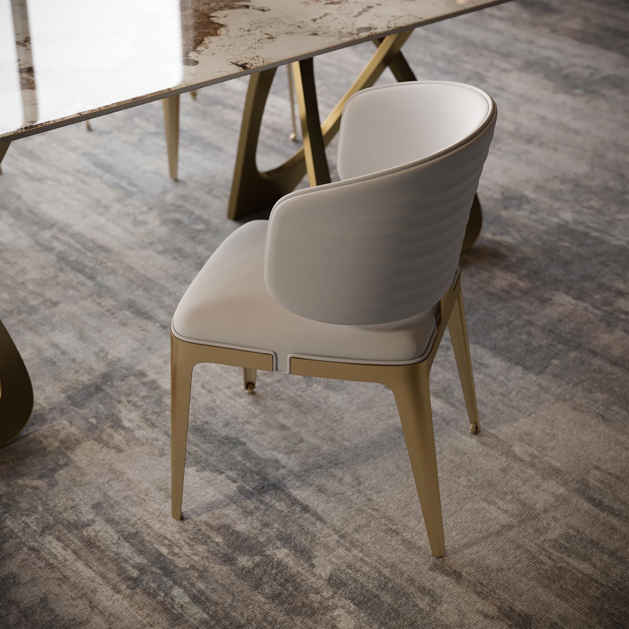 Стул из искусственной кожи GIULIA GRILLO LA CONTEMPORANEA ARCH-00048098 - Вид №4