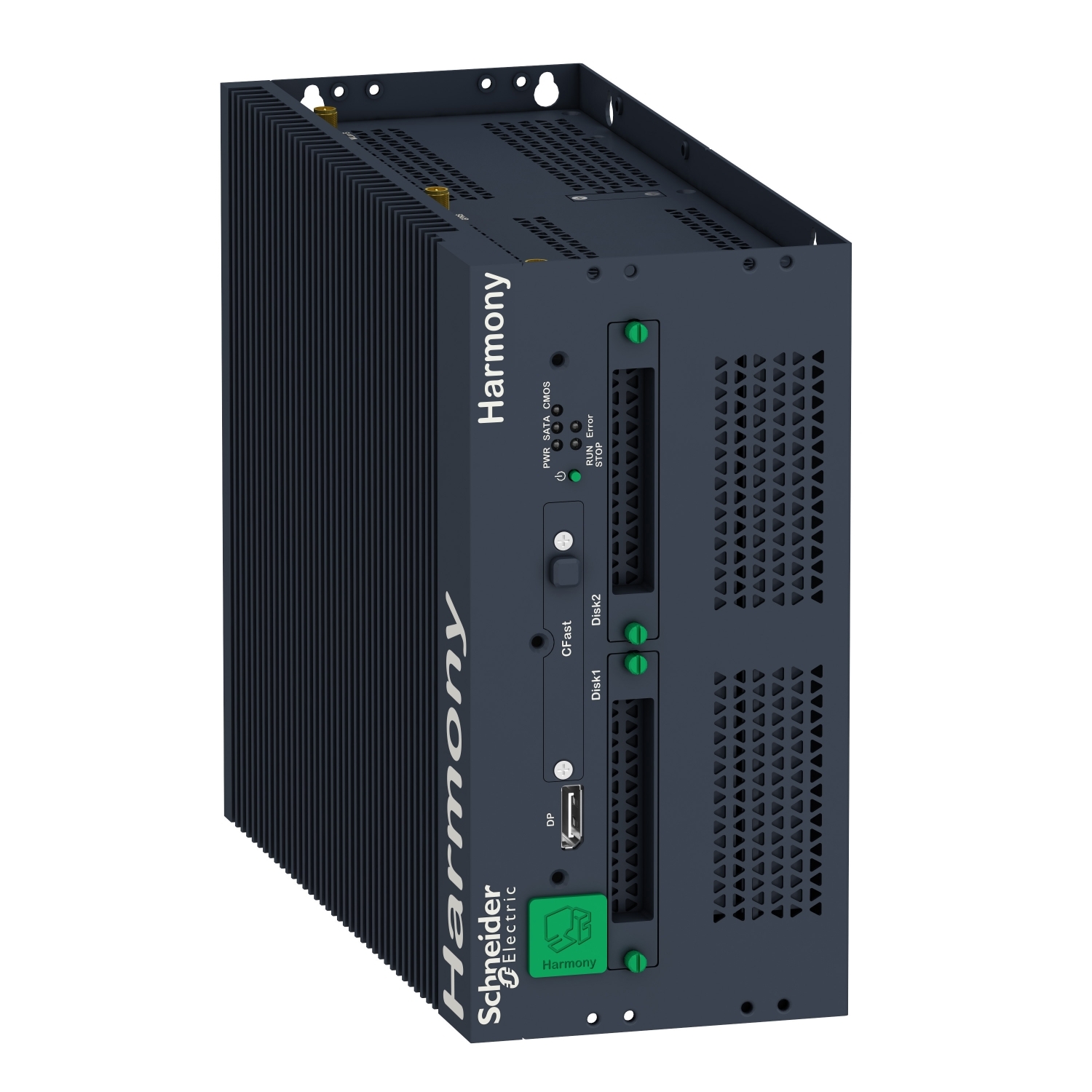 HMIBMPSI74D4801 Пром. компьютер, SSD,DC, Win8.1, 4 слота Schneider Electric Промышленные компьютеры 