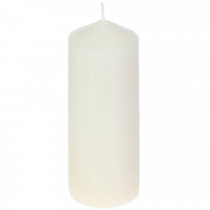 82018449 Свеча-столбик 6/15 см цвет бежевый
