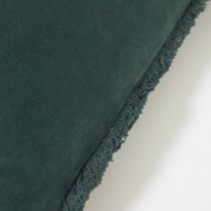 108480 Наволочка из 100% хлопка и бархата с бахромой зеленого цвета 30 x 50 см La Forma Cedella