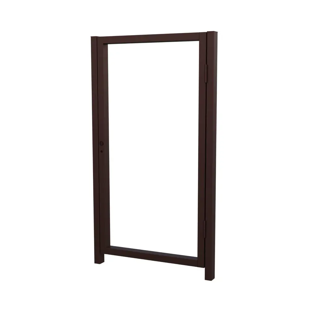 Калитка из профнастила 100x200 см 80x60 мм правая универсальная RAL 8017 коричневый Santreyd STLM-2023724