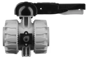 SANIT 351811511 2-ходовой шаровой кран d 75-110, ВКД DualBlock®, ПП, раструбными