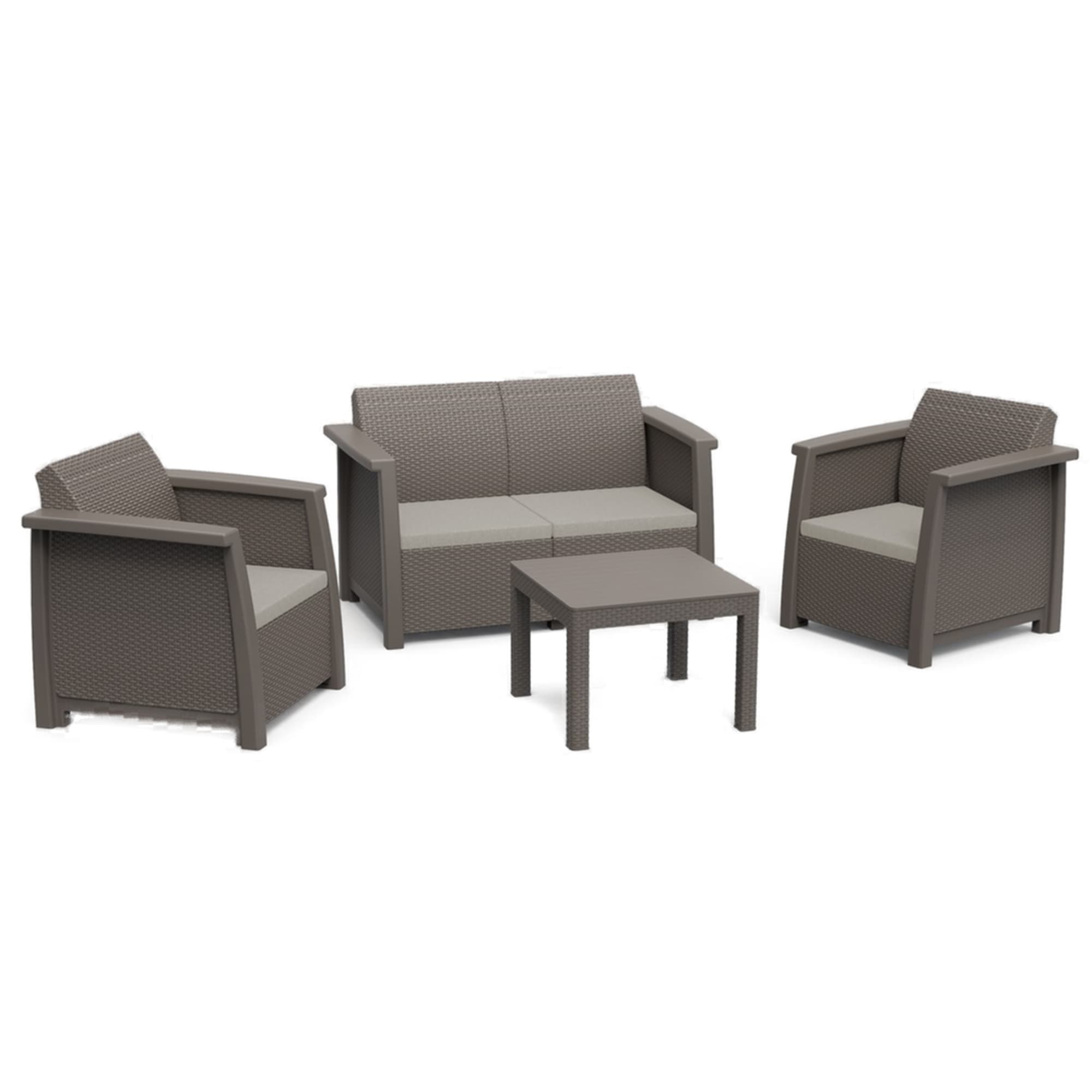 89132768 Набор садовой мебели для отдыха складной Toledo Set капучино Santreyd 