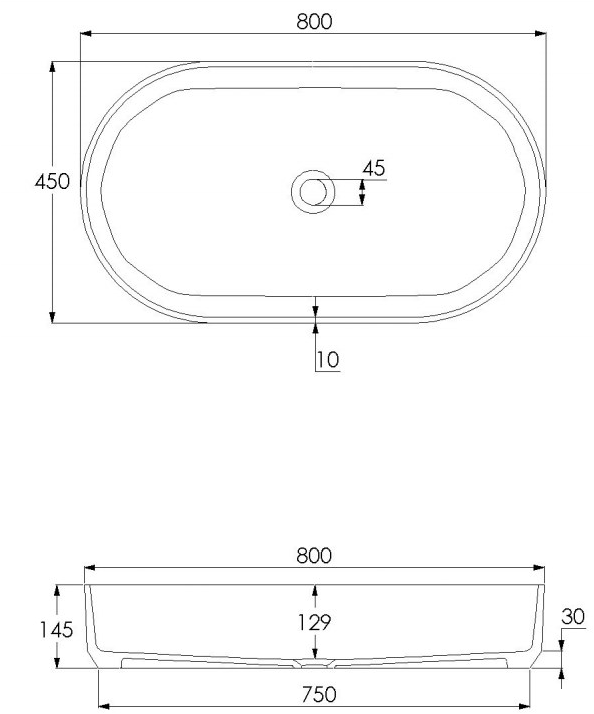 Swmbas84 Накладная раковина на столешницу  овальная JEE-O Bloom - Вид №1