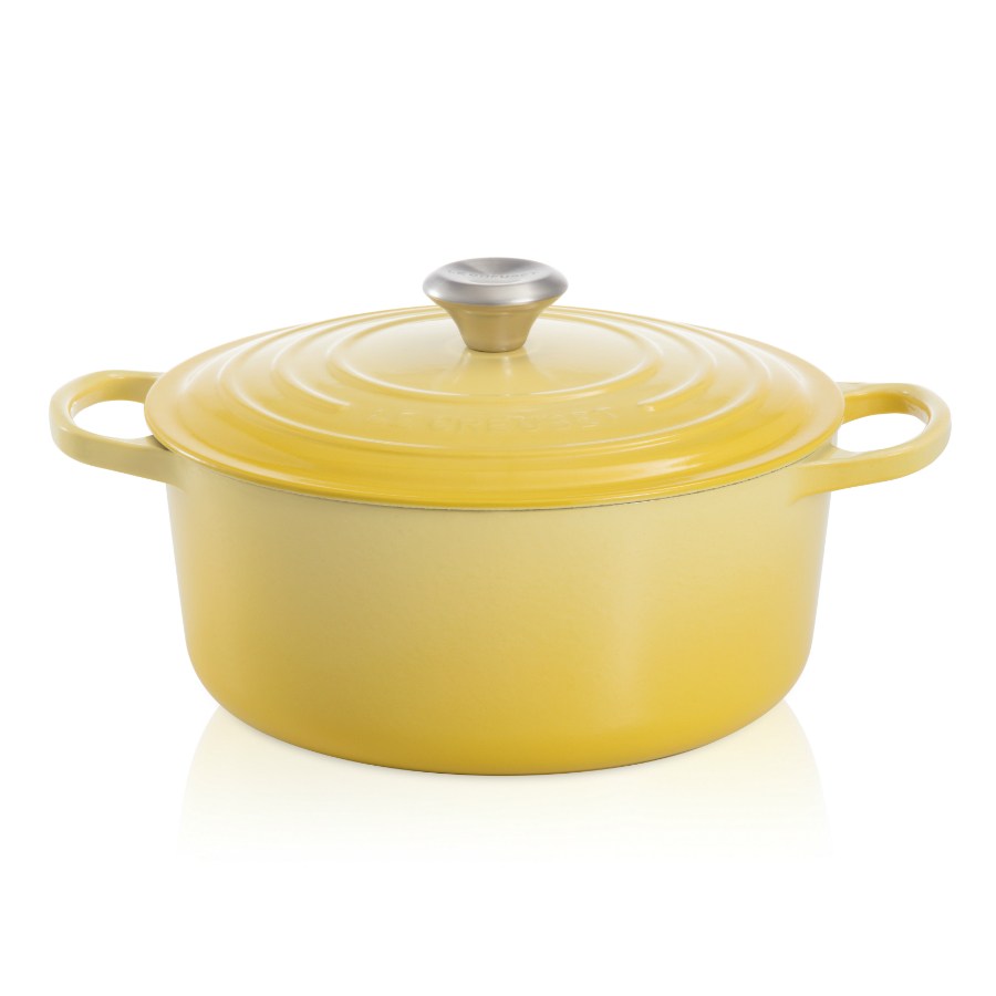 Кастрюля чугунная Le Creuset, Ø22 см, желтая 21177224032430 - Вид №3