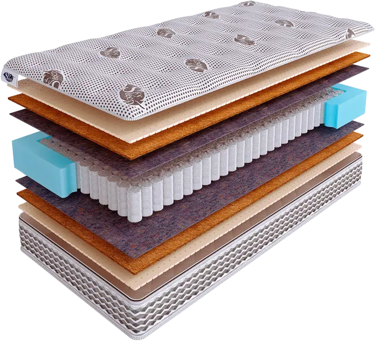 90975650 Матрас SkySleep NATIVE PRO Multi S500 130x200 см независимый пружинный блок, полутораспальный, ортопедический, латексный STLM-1071967