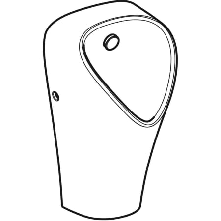 501.655.00.8 Geberit Urinal Narva, Zulauf von hinten, Abgang nach hinten oder unten Geberit  - Вид №1