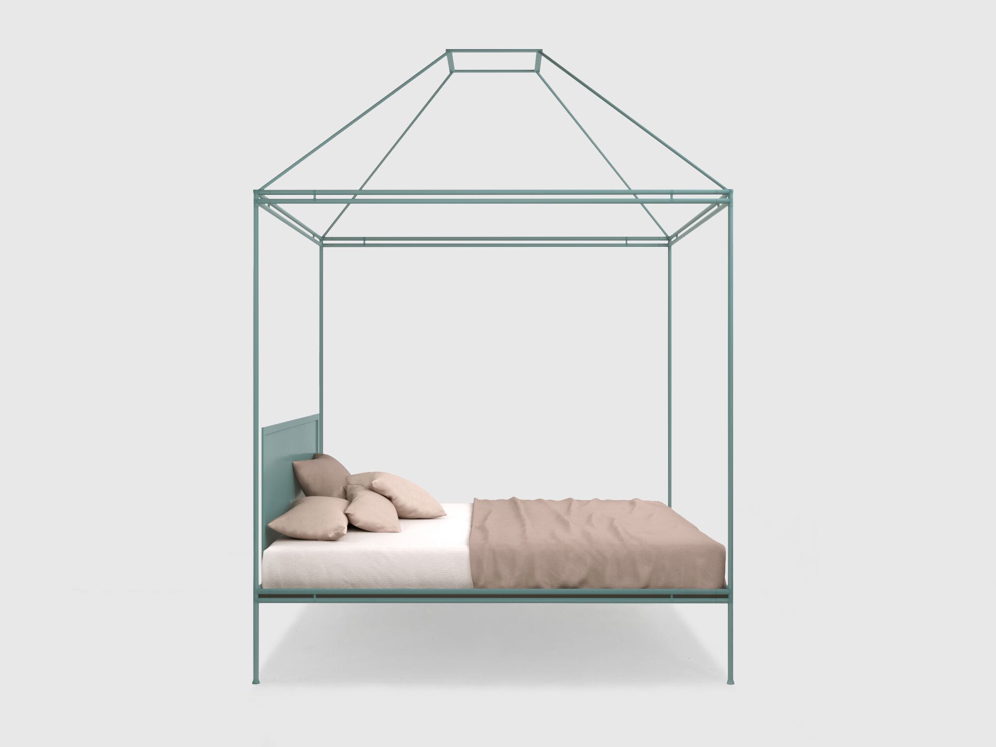 Двуспальная кровать из кованого железа с балдахином Lispi SOMMO ARCH-00081187 - Вид №1