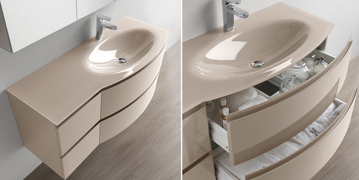 Комплект мебели для ванной комнаты в глянцевой отделке ESPRIT es3 OASIS BATHROOM Master Esprit - Вид №1