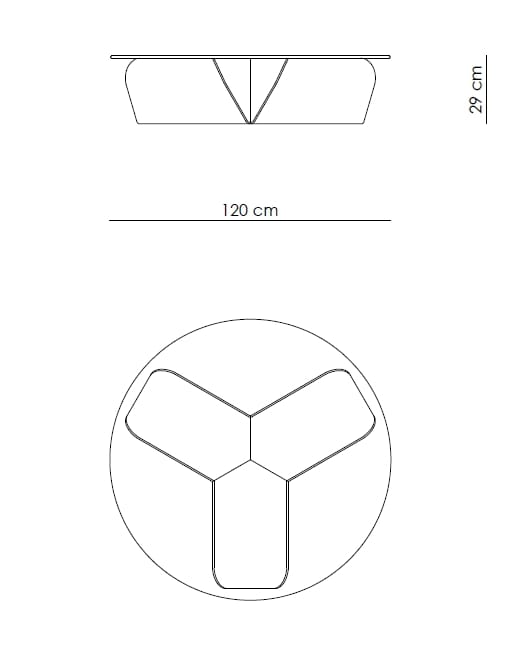 Круглый стеклянный и металлический журнальный столик Enne COOS ARCH-00125956 - Вид №5