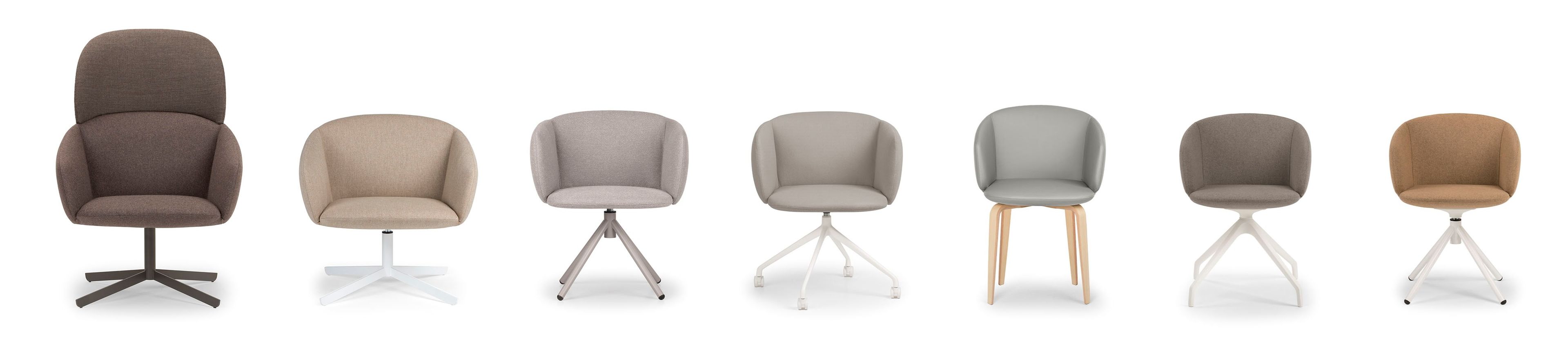 Мягкое вращающееся кресло с подлокотниками True Design Not ARCH-00077536 - Вид №5