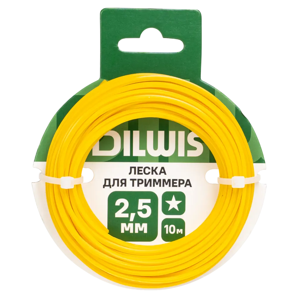 Леска DILWIS 2.5 мм 10 м цвет желтый STLM-2037055
