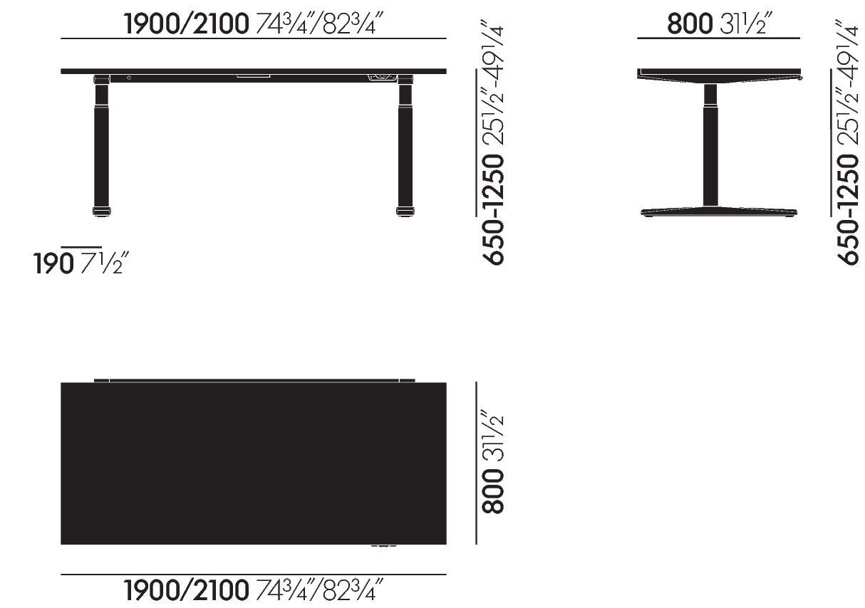 Множественный прямоугольный стол VITRA CDS ARCH-00096468 - Вид №99