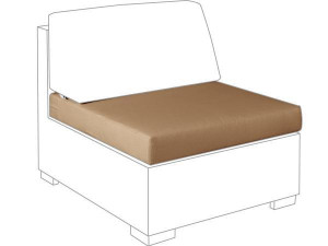 10.00.1424 Подушка сиденья среднего модуля Lounge Outdoor sahara Mbm