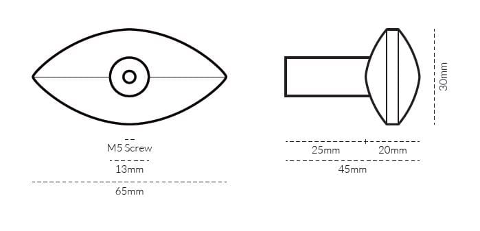 Латунная ручка Lo & Co Interiors Almond ARCH-00075835 - Вид №12