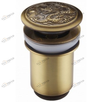 Донный клапан Zorg Antic AZR 1 BR бронза Аксессуары кухонные Zorg 