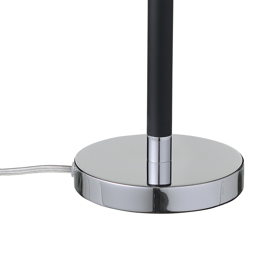 2422557901100501 Лампа настольная venice, 22х44 см, черная, хром Frandsen  - Вид №2