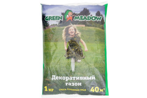 16255824 Семена газона Декоративный стандартный газон 1 кг 4607160330600 GREEN MEADOW