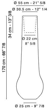VGnewtrend Торшер для улицы из полиэтилена Arena 7521434.93 - Вид №1