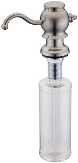 Встраиваемый дозатор ZorG Inox ZR-24 STEEL для жидкого мыла, сталь