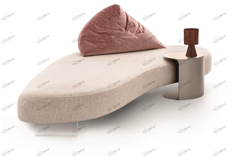 Ditre Italia Изогнутый 3-местный тканевый диван Papilo sun-id-1487866